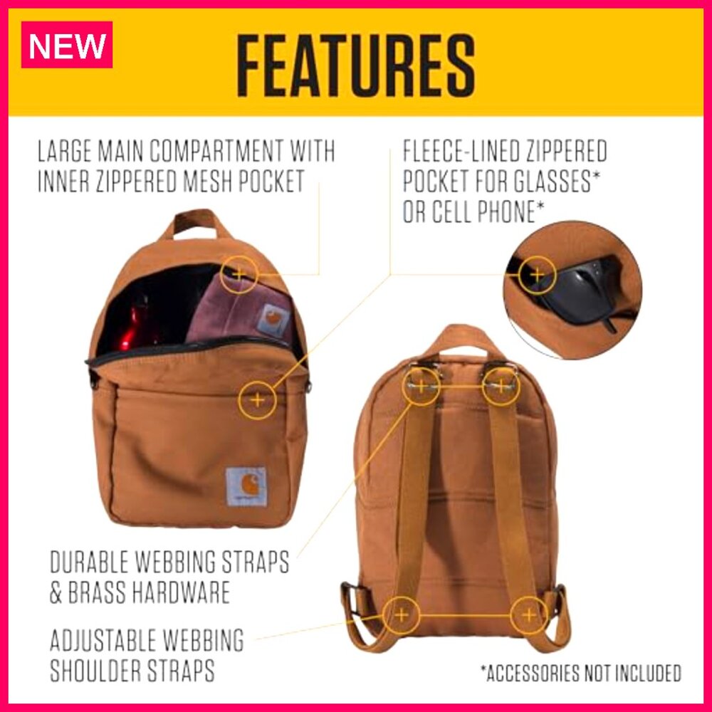 Durable Water-Resistant Mini Backpack Adjustable … - image 4